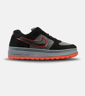 کفش کتانی مردانه و زنانه طوسی مشکی قرمز نایک NIKE AIR FORCE مدل 4192