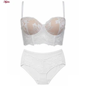 ست شورت و سوتین زنانه ماییلدا مدل لانگ لاین پوش آپ فنردار کد 5479-106