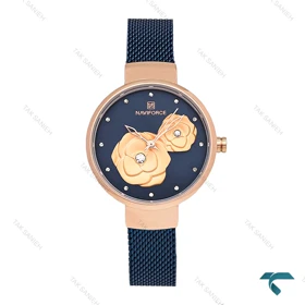 ساعت نیوی فورس NF75013 زنانه سرمه ای NaviForce-6954-L