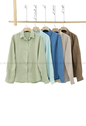 شومیز پوپلین پشت پیله کد1005103