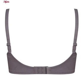 سوتین زنانه لین مدل تور سفید رنگ بنفش کد 4680-608