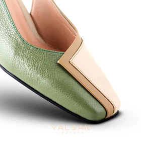 کفش پاشنه‌دار زنانه چرم یلسان مدل آنه مور کد 650-MC