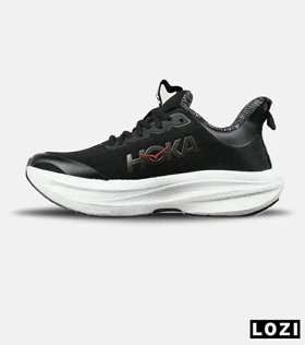 کفش کتانی مردانه و زنانه مشکی HOKA مدل 7555