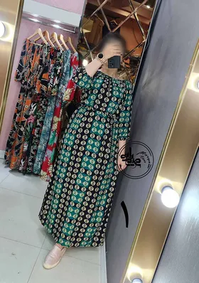 پیراهن نخی 3 ربع 1