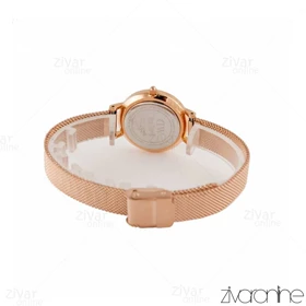 ساعت دنیل ولینگتون زنانه حصیری رزگلد صفحه طرح دار 106824