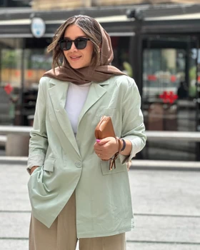 کت لینن با رنگبندی