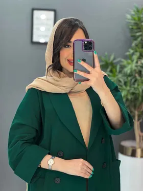 مانتو کتی یقه آرشال چهار دکمه