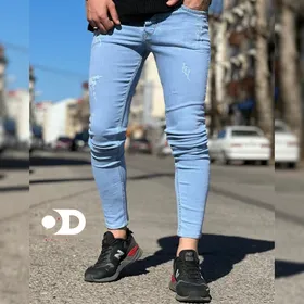 شلوار لی برفی فول کش تضمین کیفیت zara