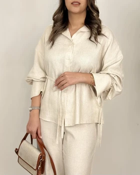 شومیز شلوار لینن