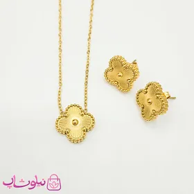 نیم ست دخترانه ونکلیف طلایی