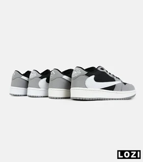 کفش کتانی مردانه مشکی طوسی NIKE travis scott