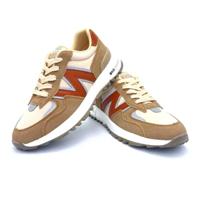 کفش اسپرت دخترانه مدل sneaker - 0029_Cr/Khaki