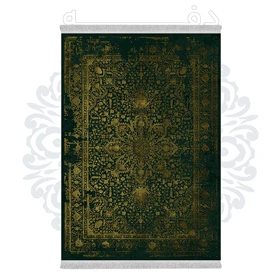 فرشینه از جنس پارچه هازان مخمل ترک طرح سنتی و مدرن برند دفه کد DHU179