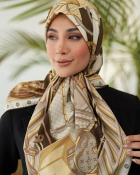 روسری ابریشم ژاکارد قواره 120 30204