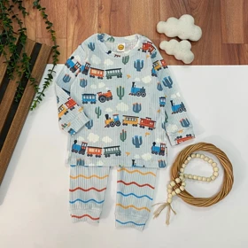 بلوز شلوار ریلی پسرانه