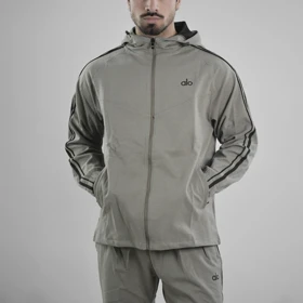 ست سویشرت و شلوار گرمکن اسپرت الو مدل 17006 خاکی