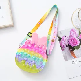 کیف پاپیتی دخترانه بزرگ (18cm×22cm ) بند رودوشی قابل تنظیم