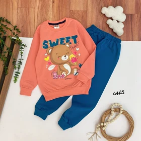 بلوز شلوار دخترانه مدل خرسی