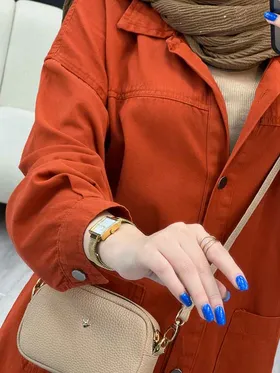 مانتو دو جیب برش‌دار سرو