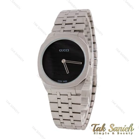ساعت گوچی 25H زنانه استیل صفحه مشکی Gucci-5736-L
