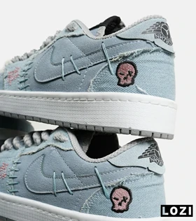 کفش کتانی مردانه و زنانه آبی نایک NIKE jordan Vodoo