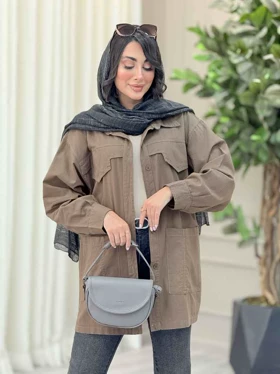 مانتو پشت ژیله برش‌دار