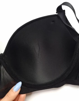 سوتین اسفنجی زنانه توری فنردار کاپ بزرگ