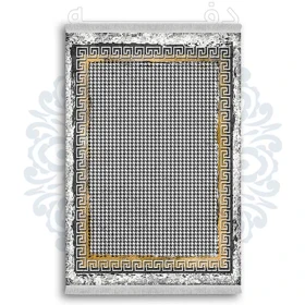 فرشینه از جنس پارچه هازان مخمل ترک طرح کلاسیک برند دفه کد DK 46