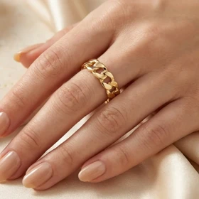 انگشتر زنانه طرح کارتیه شیک و بادوام ژوپینگ