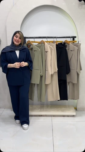 کت و شلوار بهاره کرپ