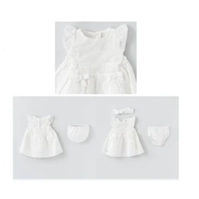 پیراهن دخترانه گلشن ایندیگو