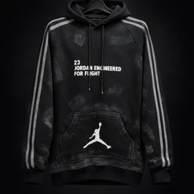 هودی مشکی لانگ جردن 23 ایر سایز XL