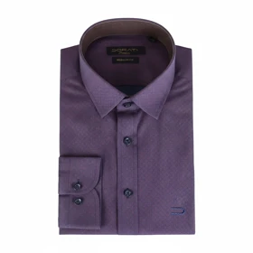 پیراهن مردانه رسمی طرحدار سورمه‌ای