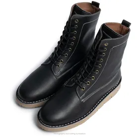 بوت پارتیزان گازولین مشکی شبرو - GAAZOLIN Partisan Boots Night Ranger W