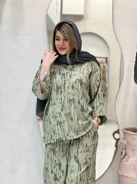 مانتو و شلوار آبرنگی