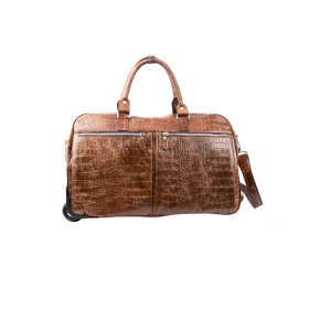 ساک مسافرتی چرخ دار چرم کروکو مدل آندس