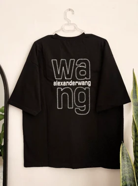 تیشرت مشکی wang گلدوزی