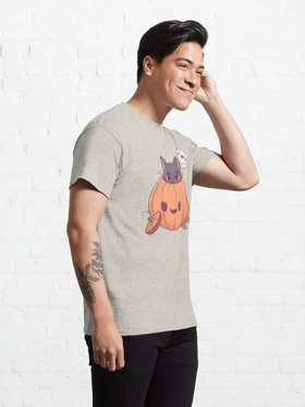 تیشرت Nightmare Before Christmas طرح Pumpkin Kitty