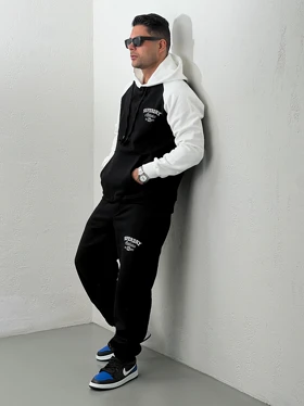 ست مردانه هودی و جاگر گلدوزی