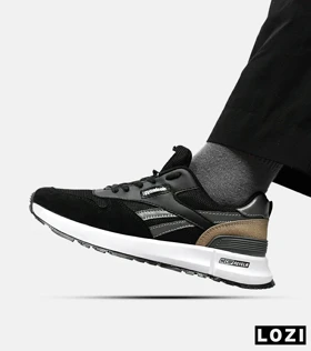 کفش کتانی مشکی طوسی REEBOK Unphased Pro