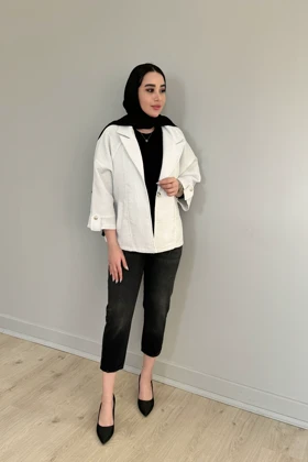 کت ژاکارد لمه دار