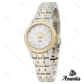 ساعت الکسا A0098 زنانه دو رنگ طلایی نقره ای w-10083