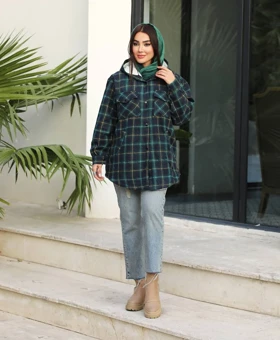 شکت چهارخونه پشمی سایز بزرگ (آستری ببعی)