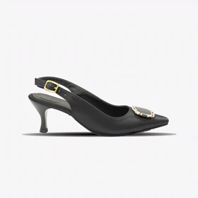 کفش مجلسی زنانه پاشنه‌دار 5 سانت مدل 400946 _ sandal valentino