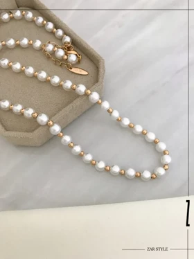گردنبند مروارید و گوی