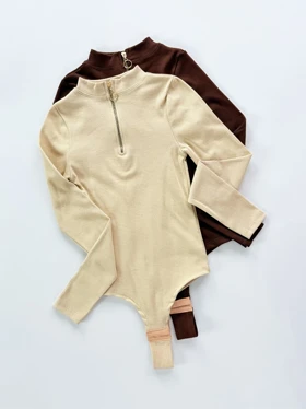 بادی کبریتی یقه سه سانتی نیم زیپ