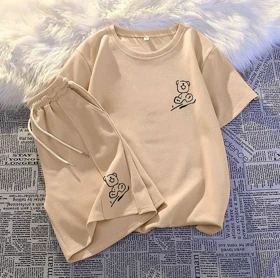 ست تی‌شرت شورتک خرسی