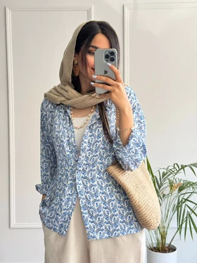 شومیز مانتویی سیلک