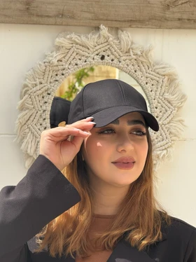 کلاه کپ کتان ساده