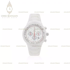 ساعت مچی الگانس کورنوگراف فول سرامیکی سفید Elegance